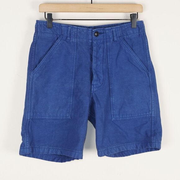 Homecore Blue Canvas Cotton Shorts Mens Sz 29 - Picture 1 of 11